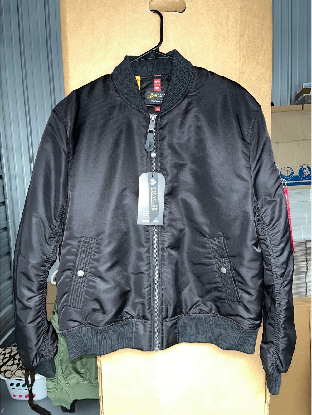 Alpha Industries MA 1 VF Project R 03 Bomber Jacket Black XL